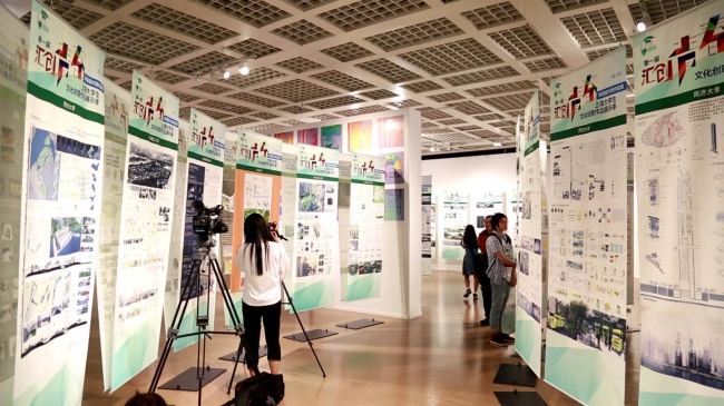 同濟(jì)承辦的大學(xué)生環(huán)境設(shè)計(jì)作品展亮相規(guī)劃展示館